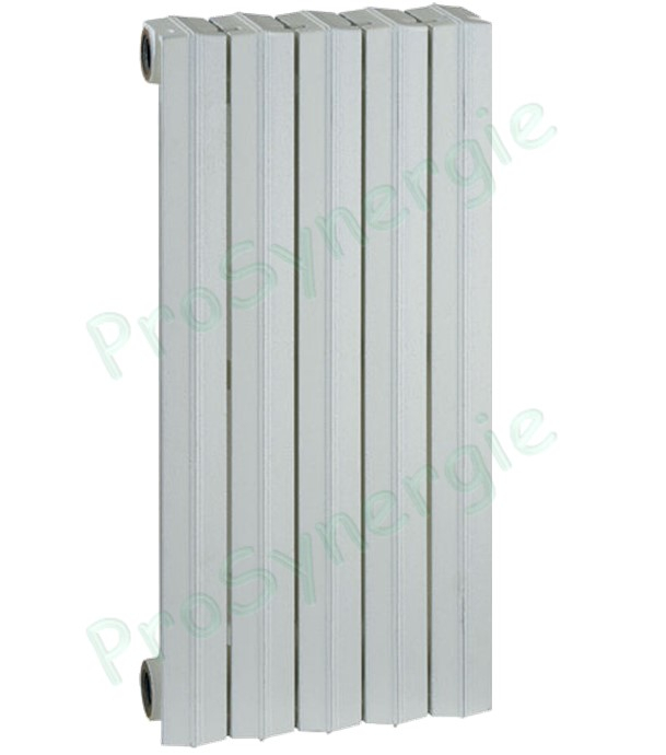 KIT raccords radiateur blanc Ø42mm (4 réductions gauche et droite Ø1''M 1/2F, 1 bouchon plein Ø1''M et 1 purgeur Ø1/2''M avec cléd de purge)