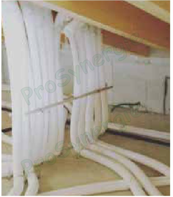 GeoFlexAir - Conduit ventilation anti-statique & bactérien 50 mètres Ø90mm (Øint. 73mm) CR4 (rigidité annulaire kN/m2) paroi int. lisse qualité alimentaire