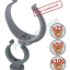 Kit complémentaire de bouches et accessoires d´insufflation - VMC Double Flux - Réseau semi-rigide Ø 75mm Type Flexigaine