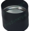 Kit raccordement 2x 45° Email Noir Mat télescopique (hauteur réglable de 1.33 à 1.83 mètres) dessus de poêle Ø 153 mm sur conduit existant plafond