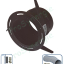 Bouche Bain/WC BW21 Bahia Curve Hygroréglable avec Manchette et collier en kit Ø 80 - F1 à F4