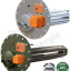 Kit réchauffeur mixte sur bride DN200 ou 400 (ATL ou Inox 316) - avec Thermoplongeur  + Réchauffeur tubulaire