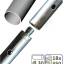 Kit Acier ´´Cheminée de Campagne´´ (contient 9 Cannes acier Ø 30 mm de longueur 1m et 1 adaptable)