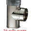 Té tubage inox avec purge TPI pour conduit flexible
