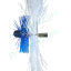 Brosse combinée pour nettoyage conduit de ventilation