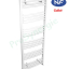 Mahana galbé - Sèche serviette tubulaire (RAL 9016) chauffage central mixte (élec.) HxL = 1775x750mm - Puissance = 1027W (élec. 1000W)