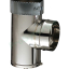 Té tubage inox avec purge TPI pour conduit flexible