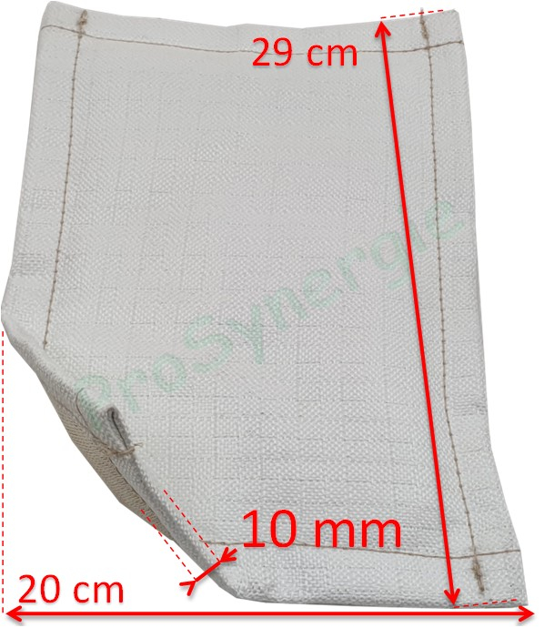 Ecran Pare-Flamme Verre/silice - Epaisseur 10mm - Dimension 20x29 cm