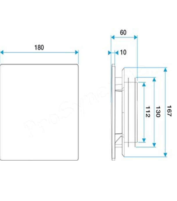 Kit Bouche de ventilation décorative ColorLINE Blanc Flocon Ø 80 mm