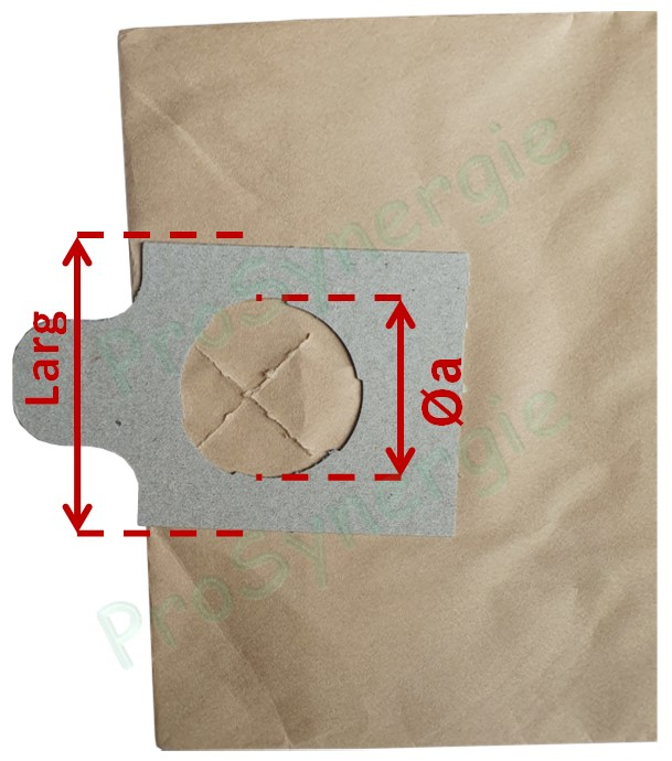Sac filtre papier Kosmos 8 (lot de 10) - Sortie Ø 55 mm