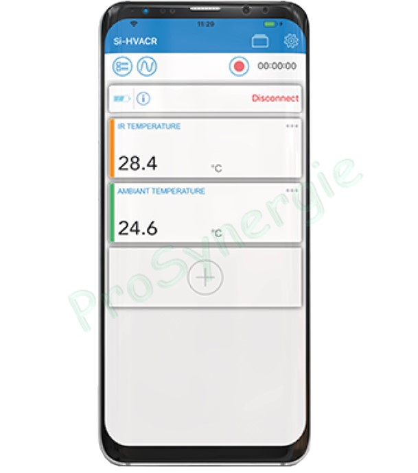 Ensemble mesure HVAC-R - 8 appareils de mesures pour chauffage, climatisation et frigo - Application mobile Si-HVACR
