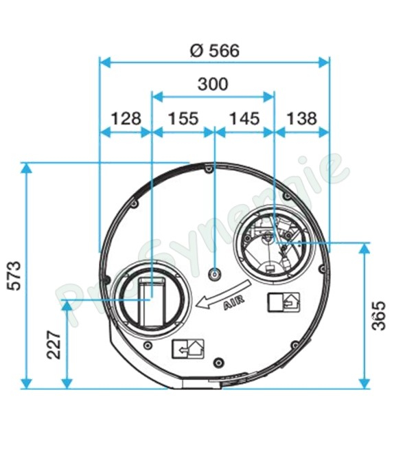 Chauffe eau Thermodynamique (sur Air Extrait - collectif B200) T.Flow Hygro+ (version connecté en option)