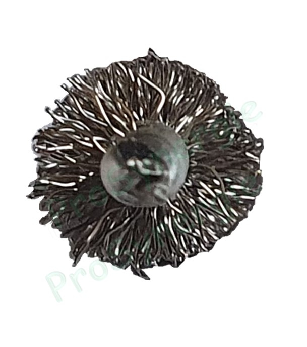 Goupillon Brosse Ronde - Fil Acier 0,5 - Ø 8 mm - Lg garnissage 80 - Fil de tige 1,5 - Lg de tige 20 cm