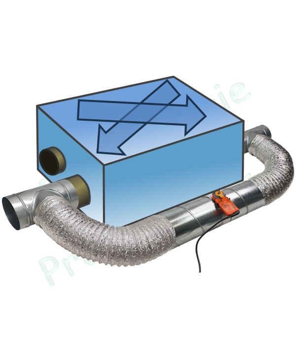 Bypass Ø 160 mm pour échangeur de VMC double Flux