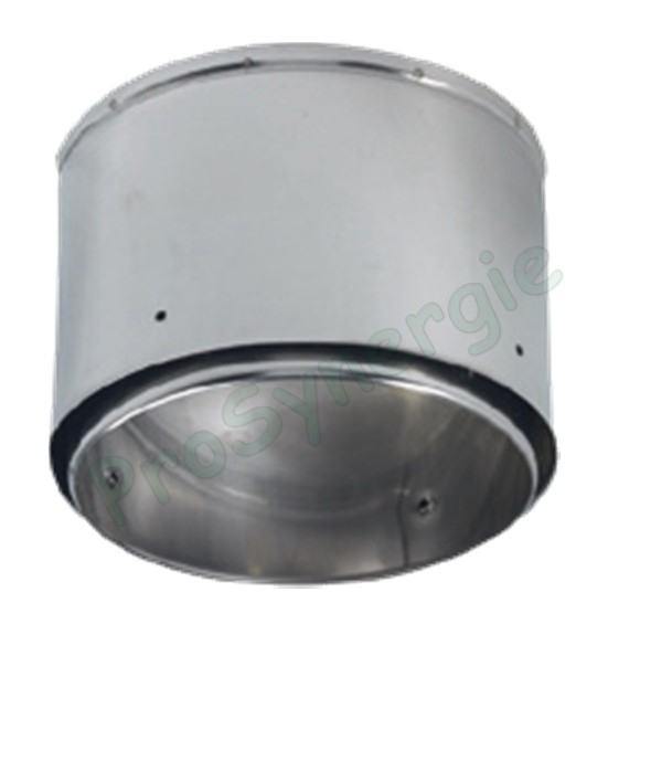 Embout de finition Inox pour flexible TEN simple peau Ø 250/264 mm