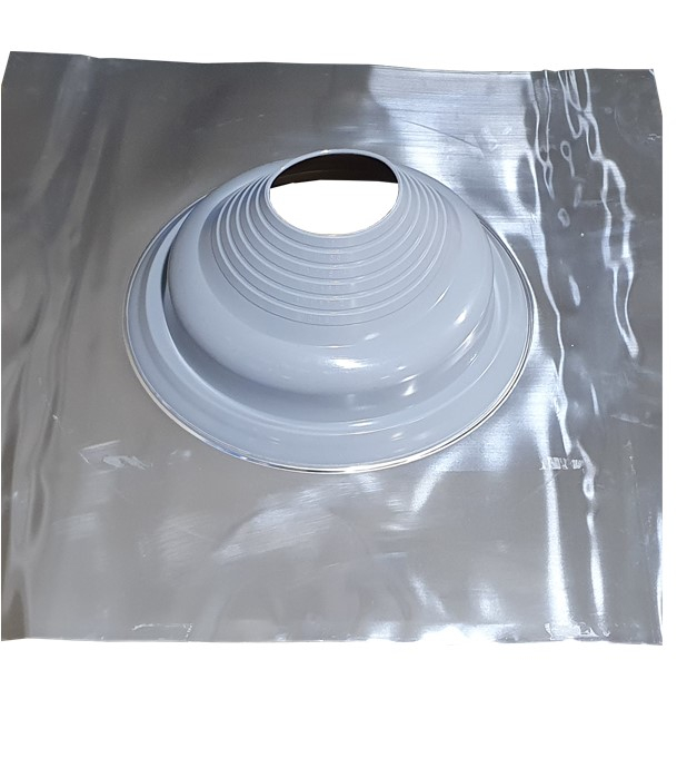 Etanchéité souple SolFlexe Alu Silicone (200°C maxi) n°3 - Ø 110 à 200 mm - Avec embase aluminium - Pour sortie de toiture
