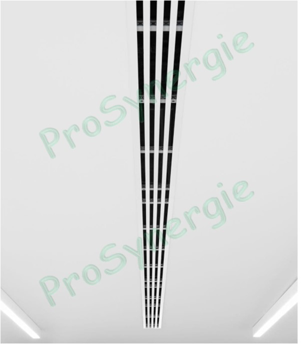 SLS21-F-RAL9010 1600 Diffuseur linéaire peint