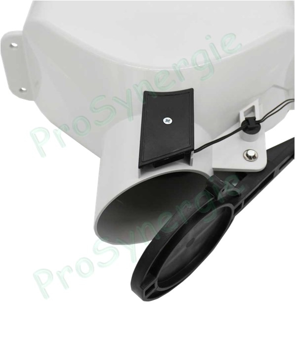 Dispenser - Doseur rectangulaire automatique à clapet 6 litres (livraison gravitaire) raccordement Ø 45 mm LxHxP= 257x400x156mm
