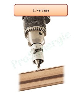 Pince à pointer pour piquage ´´T-rax´´ ou Extrudax