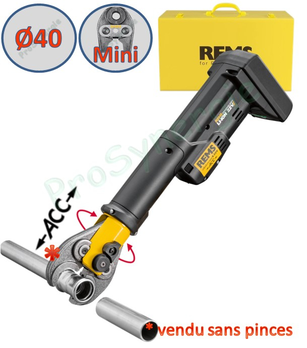 Sertisseuse REMS Mini-Press S 22V ACC en coffret Métal