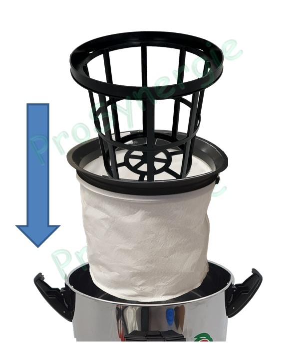 Aspirateur ramonage Neso 50 - cuve 50 litres -  2 Moteurs 1400 watts (=2600W)