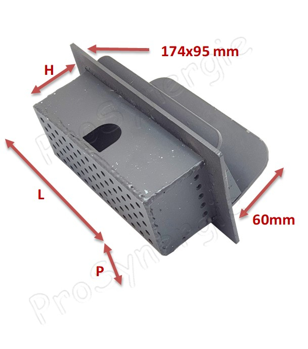 Creuset LxPxH=141x62x50mm pour poêle à granulés Burnit Confort PD