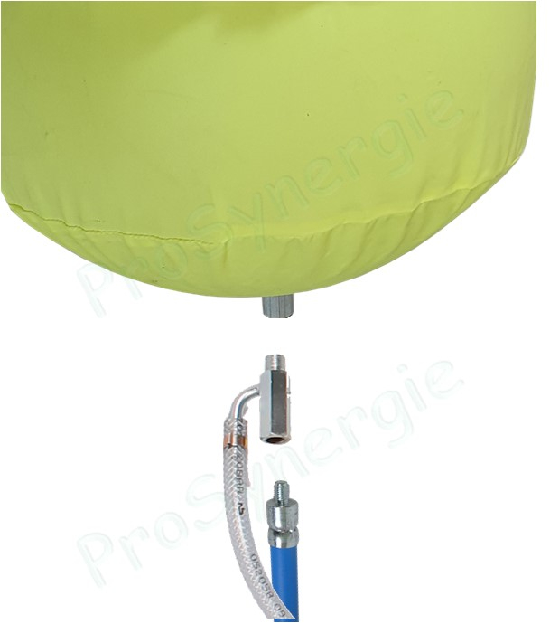Ballon obturateur de conduit de fumée Ø 100 mm pour test d´étanchéité
