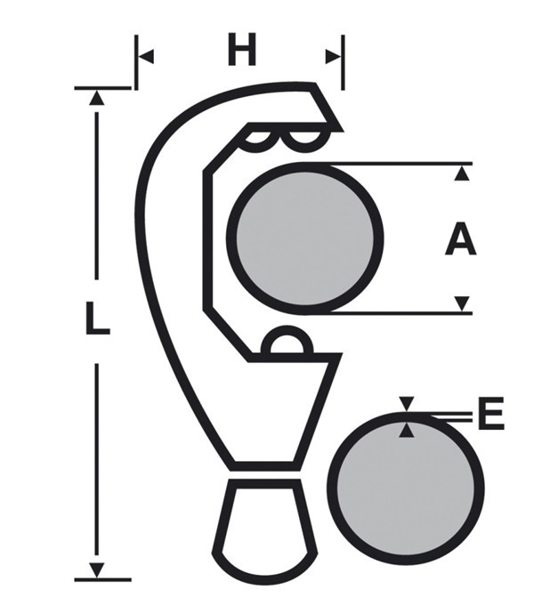 Coupe-tube Plastique 50-110 mm
