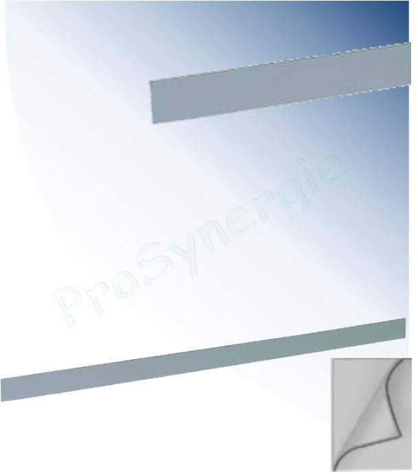 Obturateur adhésif (autocollant) PVC Blanc LxHxEp = 400x20x1mm (recouvrement des fentes d´entrée d´air dans les huisseries