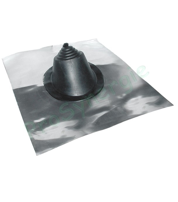 Versatuile 2000 - Etanchéité souple de sortie de toiture EPDM noir vulcanisé Mini Ø 25 à 101 mm avec bavette de couverture alu 355x457mm