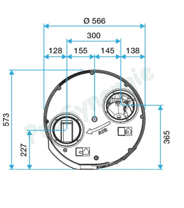 Chauffe eau Thermodynamique (groupe VMC intégré) B200 FAN T.Flow Hygro+ modèle connecté