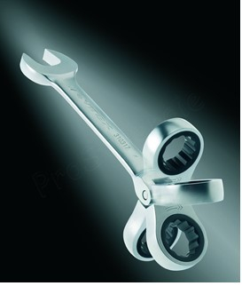 Jeu de 7 Clé à Cliquet et tête flexible VIRAX Ø 8-9-10-11-12-13-17 mm