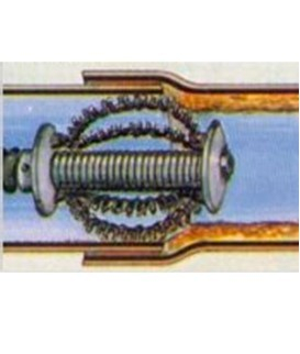 Batteur à 4 chaînes avec crampons pour Flexible de déboucheur Ø 22 mm (diamètre tête 60mm - Longueur 170mm)