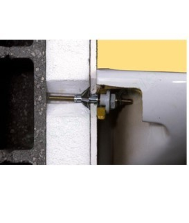 Sachet de 2 Fixations Lavabo sur Colonne 8x50 pour paroi creuse