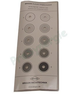 Echelle de comparaison - Brigon 4293 - pour mesurer l'opacité des fumées prélevées sur papier filtre