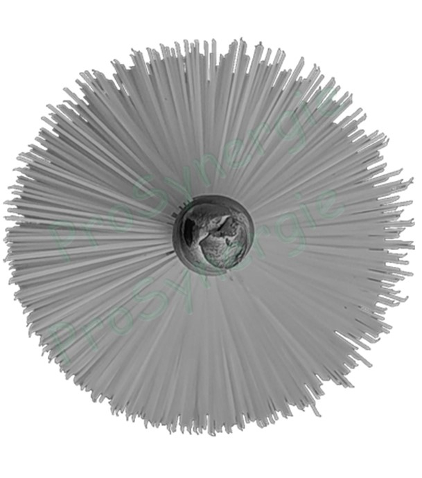Goupillon à couder Brosse Ronde - Fil Polyamide 0,2 - Ø 20 mm - Lg garnissage 200 - Fil de tige 4 - Lg de tige 50 cm