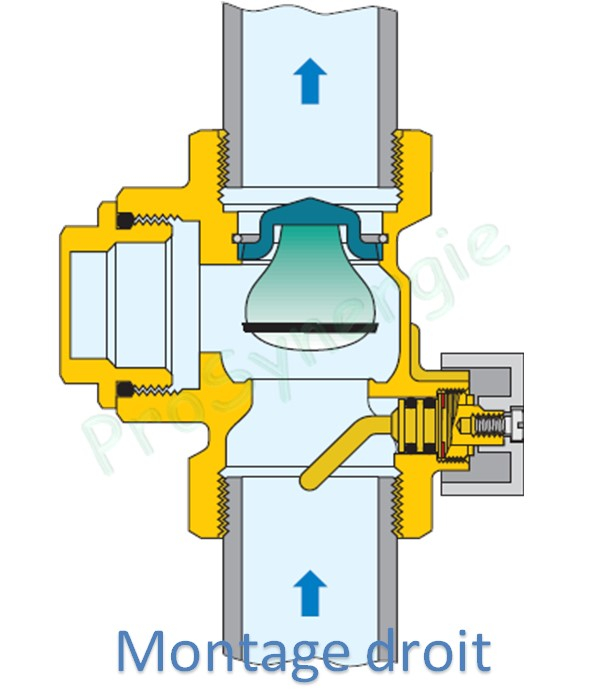 Clapet antithermosiphon - raccord F 1´´1/4 - Code Usine 510700