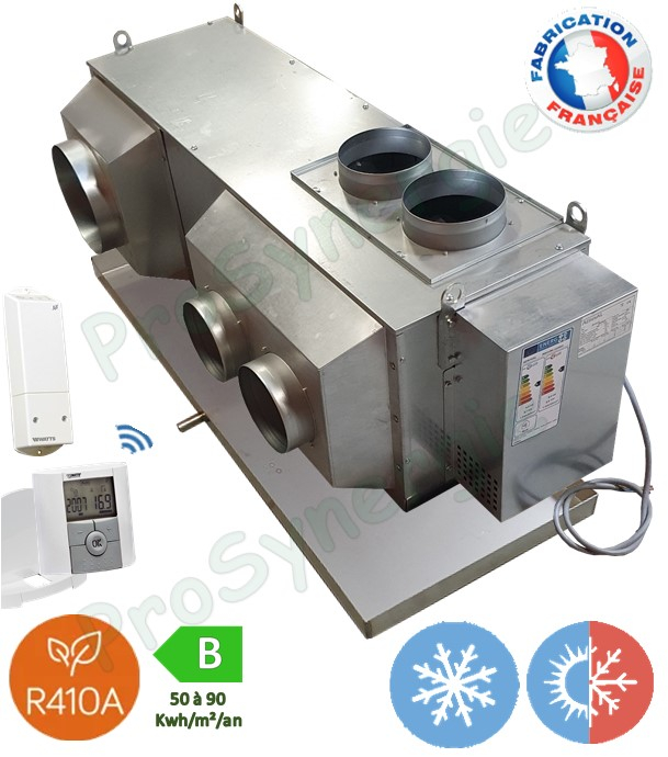 Groupe climatisation gainable AEROCLIM´easy - Puissance froid 4,2Kw (EN14511) - 240V 1.47KW - Long x Larg x Haut = 1370x355x403mm (65kg)