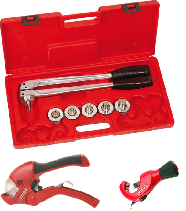 Kit Plombier de ''démarrage'' d´activité Soudage cuivre + Sertisseuse L2X (multicouche) - Virax - Stanley - GCE Charledave (Poste à souder 1m cube)