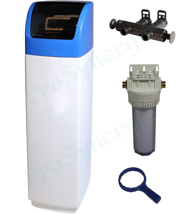 Kit Adoucisseur monoblock 20 litres avec Vanne Bormann SAVE System® intégré Electronique Volumétrique + préfiltre et assistance mise en route Offert