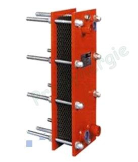 Echangeur Z2 10bars 1,326m² 39 plaques Inox démontables joint EPDM 140°C 15.3m3/h 4 x G 1´´F (HxLxP) 480x180x144,9mm - 26,83Kg