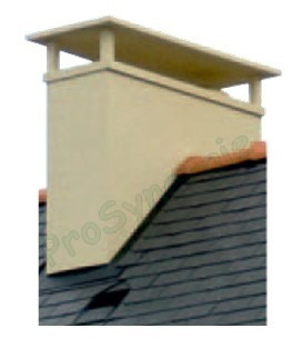Souche Armorique - TEN 1200x390 avec raccordement sur Tuiles + Bavette plomb