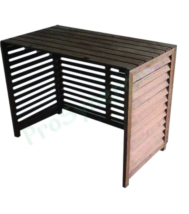 Cache Clim Bois traité Taille M - Intérieur  900x475x675 mm