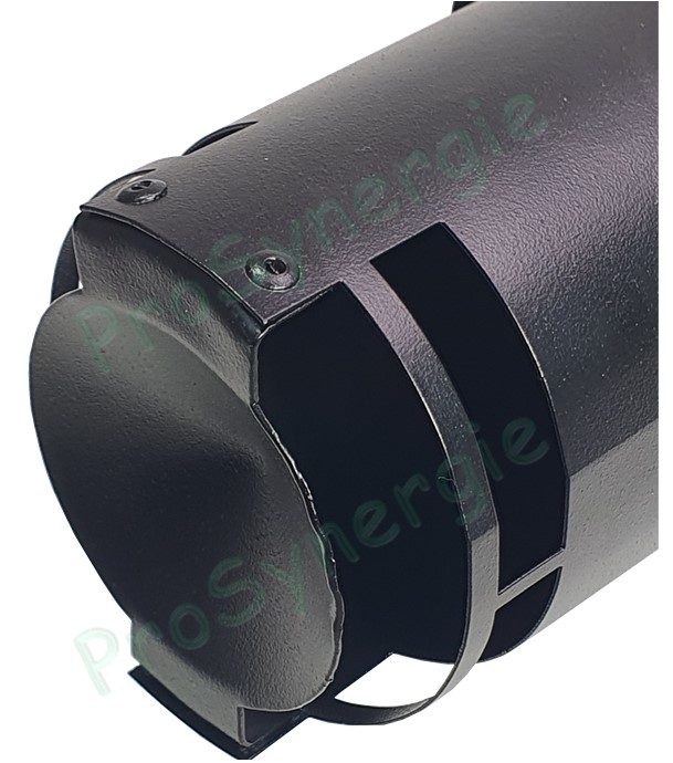 Obturateur démontable (ramonage) de nez de terminal horizontal concentrique Bioten Ø 80/125 mm