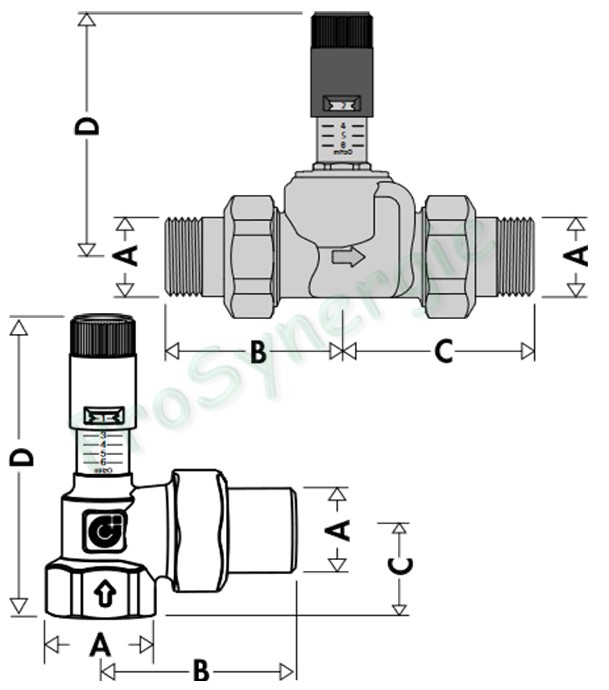  Soupape Différentielle 3/4   1÷6 m C.E Code Usine : 518500 