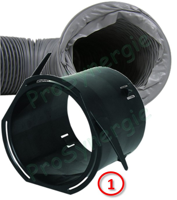 Manchette trident Ø 125 mm pour bouche de ventilation - Raccordement et gaine souplet et semi-rigide Optiflex (Flexigaine)