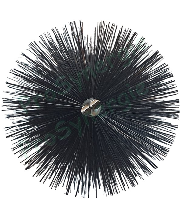 Goupillon Brosse - Fil Soie Noire 0,1 - Ø 50 mm - Lg garnissage 100 - Fil de tige 2 - Lg de tige 40 cm