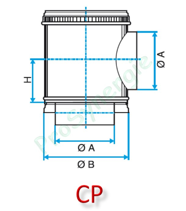 CP et CP2A - Caisson Piquage Galva avec et sans Joint - Ventilation et conduit d´air