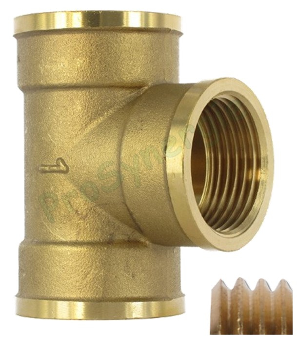 Té 130G raccord laiton à visser F Ø 1´´1/2