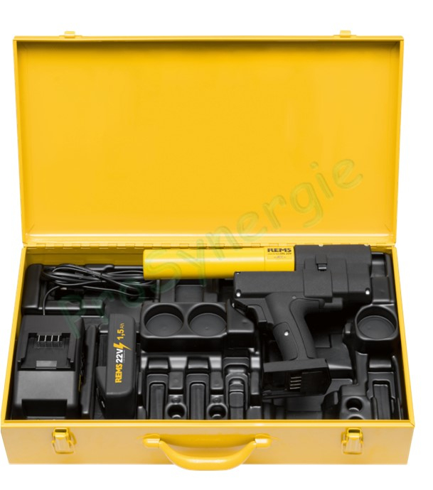 Ax-Press 25 22V ACC + Têtes à sertir 16-20-25 - Sertisseuse à batterie pour sertir des raccords de Ø 12 à 40 mm